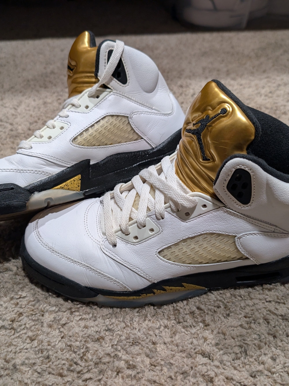 Youth Air Jordan 5 Retro Olympic Shoes